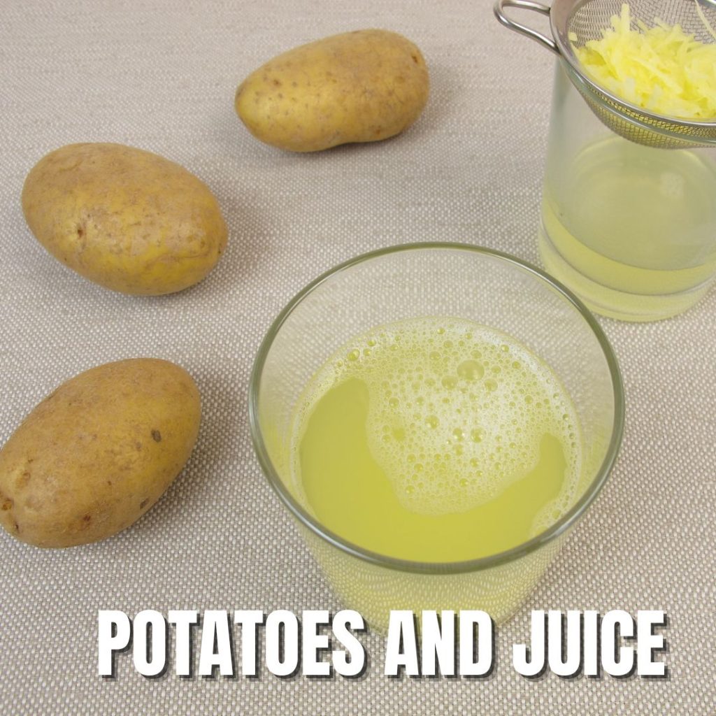 Potatoes and juice