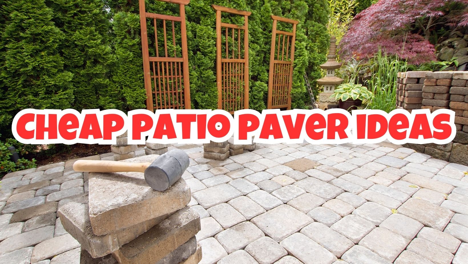 Cheap patio paver ideas